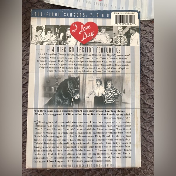 Bundle 3 for $10 I Love Lucy the final seasons 7, 8 and 9. Four disc set EUC - Picture 5 of 7